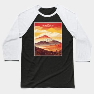 Mount Teide Spain Travel Tourism Retro Vintage Baseball T-Shirt